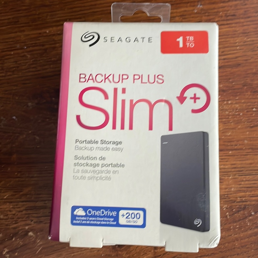 Seagate Backup Plus Slim 1TB